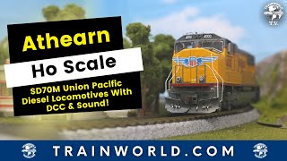 Athearn HO Scale Union Pacific SD70Ms [upl. by Ahsinawt]