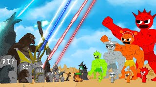 GODZILLA amp KONG vs Evolution of INCREDIBOX SPRUNKI Monsters Ranked From Weakest To Strongest [upl. by Lerrud]