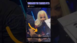 TEKASHI 69 EX GF PULLS OUT KNIFE ON HIM🤯SHOWS OFF HER BLACK EYES tekashi69 6ix9ine [upl. by Ordnazil495]