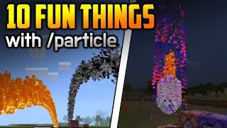 10 Fun Things To Do With particle Command  Minecraft PE 1808 [upl. by Noraj]