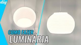 Diário de Reforma 21  Luminária DIY [upl. by Auqined905]