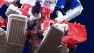 Transformers Revenge of the Fallen  Optimus Prime Enters Shanghai StopMotion [upl. by Anegroeg]