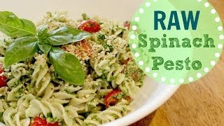 How To Make Pesto Recipe Gluten Free Raw amp Vegan [upl. by Lilllie]