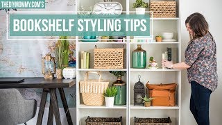 How to Style a Bookshelf  5 Easy Steps [upl. by Odetta]