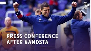 Press conference after ANDSTA [upl. by Alyworth]