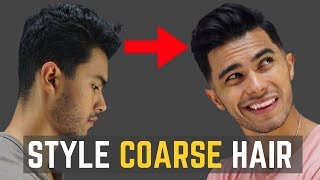 How to Style CoarseCurly Hair  My New Haircut [upl. by Chard325]