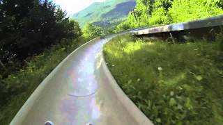 Alpine Slide Attitash CRASH [upl. by Nitsrek434]