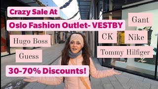 Norways Biggest Fashion Outlet VESTBY  Crazy Sale amp Discounts  Life in Norway  Shopping in Oslo [upl. by Arimas]