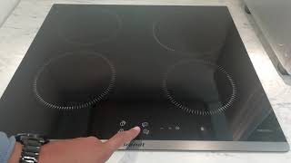 Brandt induction hob  How to operate  شرح تشغيل مسطح اندكشن براندت [upl. by Sobel]