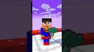 Fat 2 Fit Baby Superman vs Flash  Minecraft Shorts funnyanimation minecraft [upl. by Nohsauq]