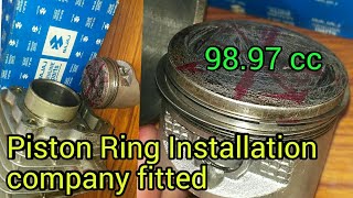 how to install piston ringsHow to Installl Piston Rings in Bajaj As Company FittedRGmechanic [upl. by Laurentium]