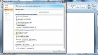 Turn Spell Check On or Off in Microsoft Word 2007 [upl. by Leanor115]