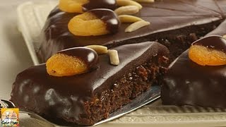 Decadent Fudge Cake with Bourbon Apricot Filling and Chocolate Ganache [upl. by Matt702]