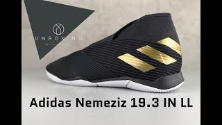 Adidas Nemeziz 193 IN Laceless ‘Dark Script Pack’  UNBOXING amp ON FEET  football boots  2019 [upl. by Sutherland]