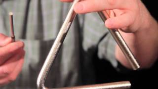 TREHS06 TreeWorks Chimes 6inch Triangle NEW video [upl. by Ayrolg41]