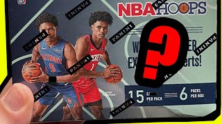 Opening a Box of 2023 NBA Hoops 👀 The Hunt for 5 Wembanyama Cards [upl. by Atnod]