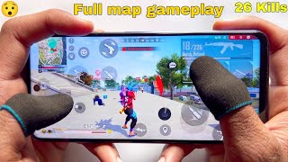 Free fire full map ranked gameplay with 2 finger handcam onetap headshot 26 kills [upl. by Eahsed626]