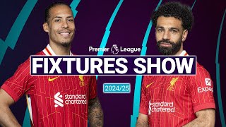 202425 Premier League fixtures show  Liverpool FC [upl. by Columbus]