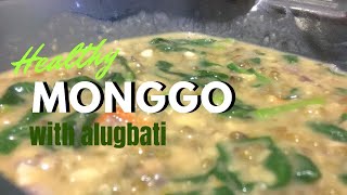 Healthy Monggo with Alugbati  Mung Bean Soup  Ginisang Monggo [upl. by Leiru]