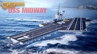 USS MIDWAY gameplay not full upgrade Warships Mobile [upl. by Stephenson]