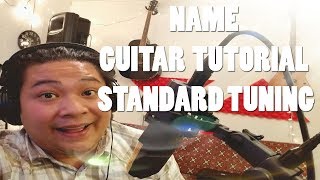 Goo Goo Dolls Name Guitar Tutorial Standard Tuning [upl. by Enoed]