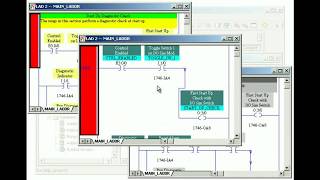 Training PLC  Rslogix 500  Configuring the display Rslogix 500 [upl. by Llerihs]