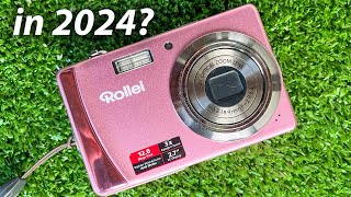 Rollei Compactline 312  120 MP Camera test review zoom video 2024 [upl. by Starling]