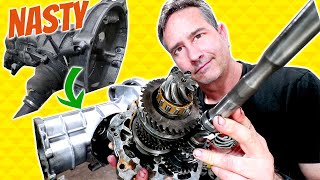 NASTY Porsche 356 Transaxle CleanupTeardownInspection amp BAD News [upl. by Elleinad]