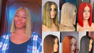 How to Create An African Gold Mix bone straight wig with dark roots Step by Step Tutorial [upl. by Enawd]