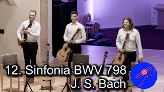 Tritonus Guitar Trio plays quot12 Sinfonia BWV 798quot by J S Bach  GFN 2023 [upl. by Nilhsa]