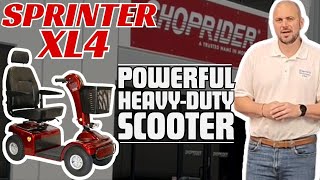 Shoprider Sprinter XL4 Heavy Duty 4Wheel Mobility Scooter 889B4 2024 [upl. by Ahsinrats]