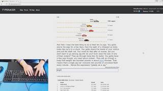 TypeRacer Decent Scores on Difficult Texts [upl. by Esihcoc]