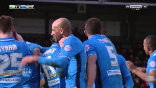 Stephen Warnock leeds teaser goal against Yeovil 080214 [upl. by Anyat290]