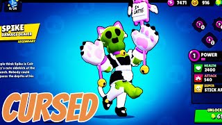 BRAWLERS with their different skin animation are CURSED🤯😍😘 Brawl Stars⭐ [upl. by Nedra]