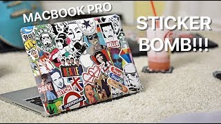 How to Stickerbomb a MacBook Pro in 2018 Using the BEST Stickers and Decals [upl. by Duston987]