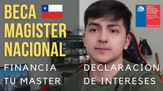 GUIA para adjudicarse la Beca Magíster Nacional ANID  MAGISTERMASTER en CHILE [upl. by Noyad]