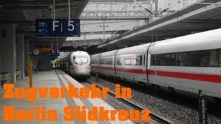 Zugverkehr in Berlin Südkreuz HD [upl. by Banky178]