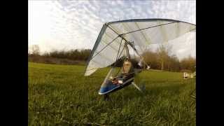 rc microlight steering layout and flying [upl. by Anahsohs]