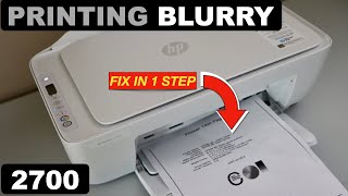 HP DeskJet 2700 Printing Blurry  Fix In 1 Easy Step [upl. by Rodavlas]