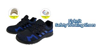 High Strength Flying Fabric Boots Outdoor Composite Toe amp Kevlar Insole Lightweight Safety Shoes [upl. by Hurlow]