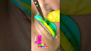 Lash lift Tutorial All products shortsviral shorts beautiful lashes tutorial rhode [upl. by Haissem]