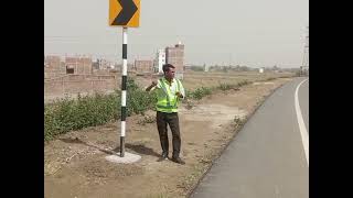 placement of Chevron sign board Road Safety Chevron Sign [upl. by Ailemak761]