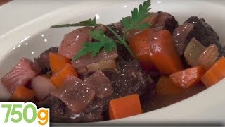 Recette de la Joue de boeuf à la vigneronne  750g [upl. by Enyr]