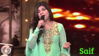 Mirchi Music Award 2014 Alka Yagnik tribute to SRK [upl. by Nnayelhsa]