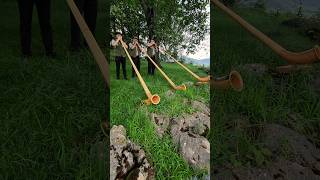 1 August Tagwache Kerns mit Alphorn Trio 2 und no Eine alphorn schweiz switzarland tradition [upl. by Assirroc]