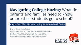 Navigating College Hazing  National Hazing Awareness Week 2024 [upl. by Foskett]