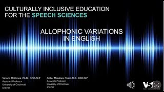 Module 3 Allophonic Variations in English [upl. by Eelra343]