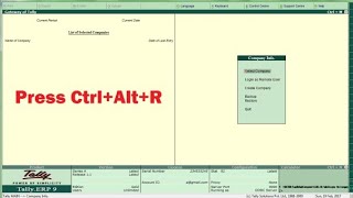 How to Rewrite Tally ERP 9 Data New Version Tally Data Convert Old Version Tally Data हिन्दी में [upl. by Almena988]