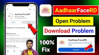 Aadhaar face rd app install problem  aadhaar face rd app not working  Aadhaar Face Rd App 2024 [upl. by Ariat]