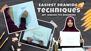 Easiest Drawing Techniques  Art Lessons for Beginners  Art Planet S1E02 [upl. by Sherwynd320]